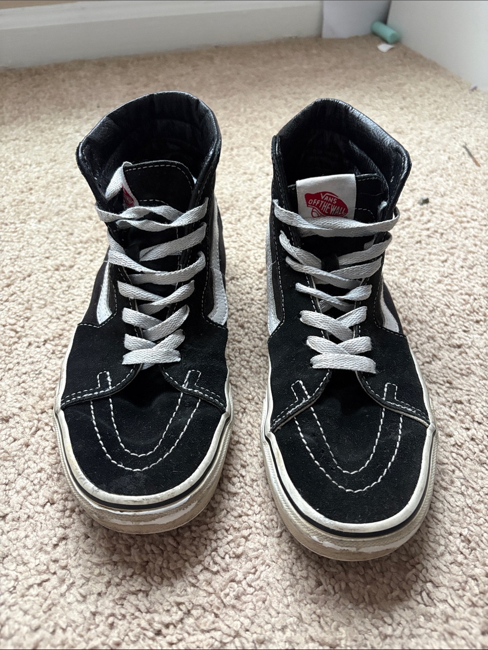 Vans Black & White High-Top Sneakers